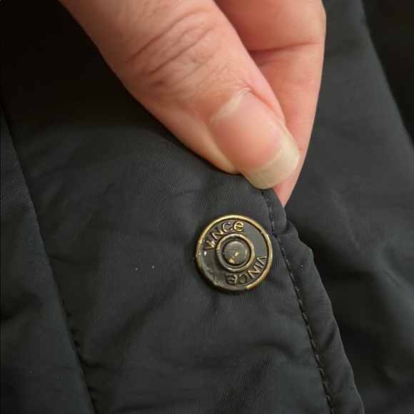 Vince Navy Blue Bomber Jacket - Picture 3 of 6